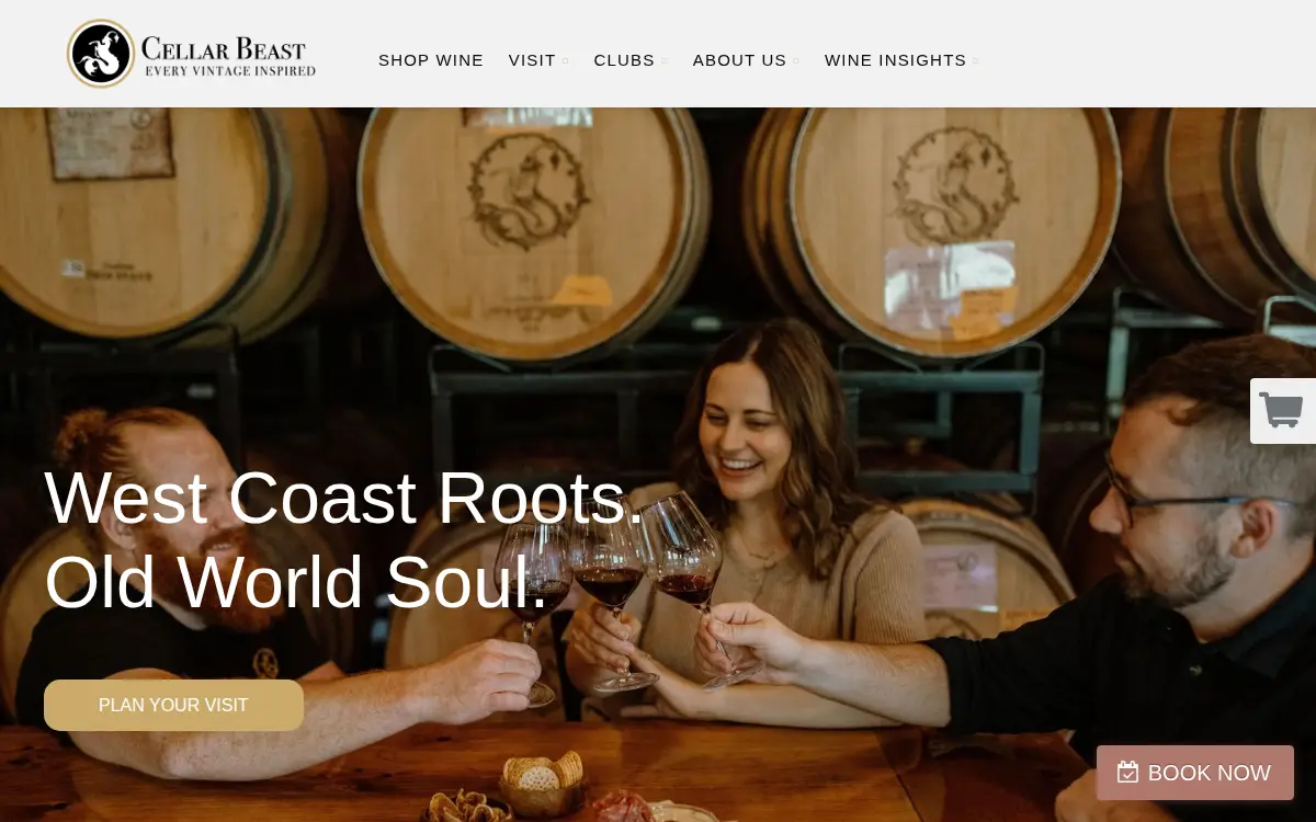 Homepage of Cellar Beast Winehouse LLC