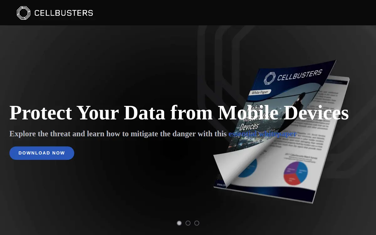 Homepage of Cellbusters LLC