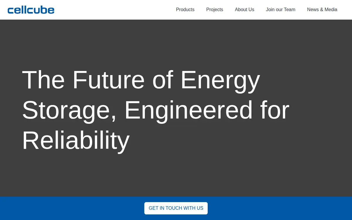 Homepage of Cellcube INC