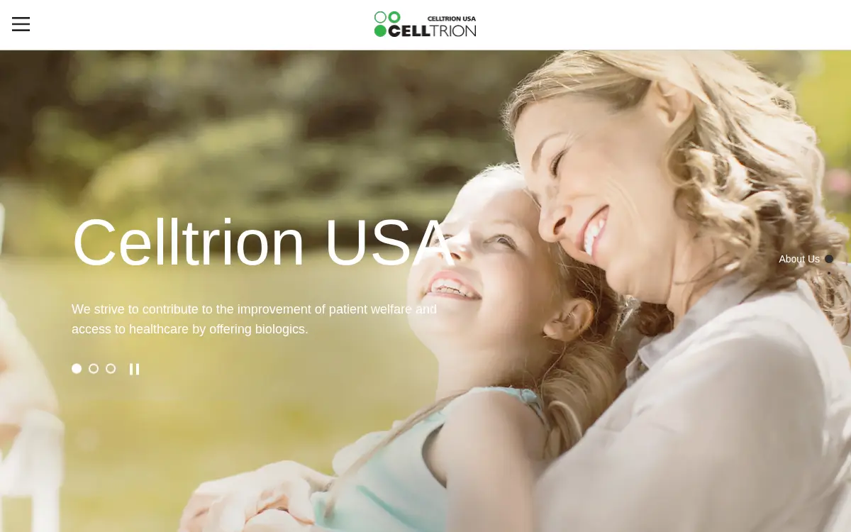 Homepage of Celltrion USA INC