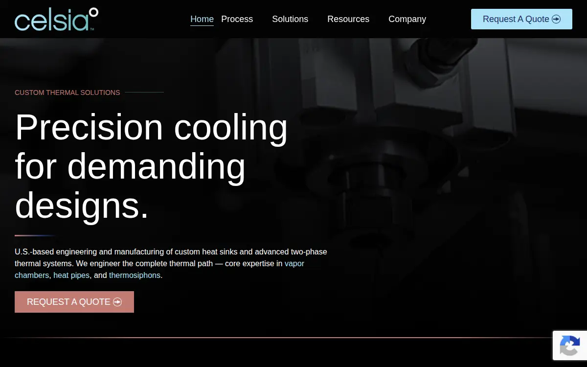 Homepage of Celsia INC