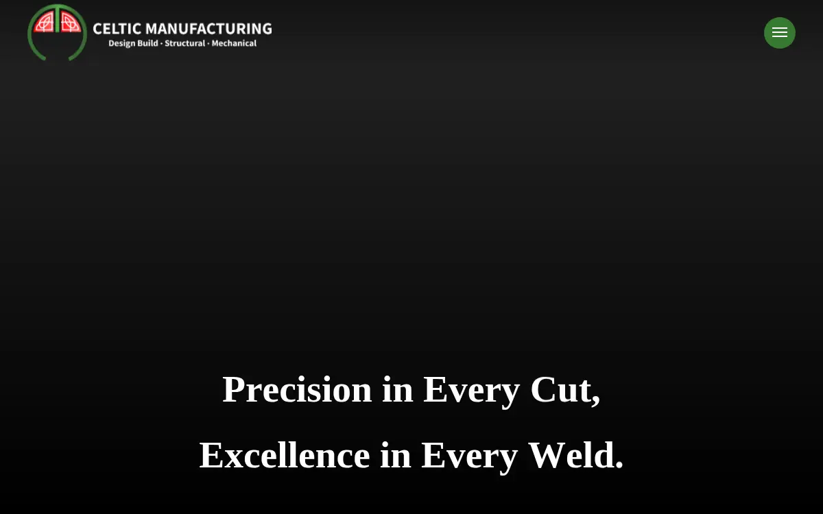 Homepage of Celtic Manufacturing LLC