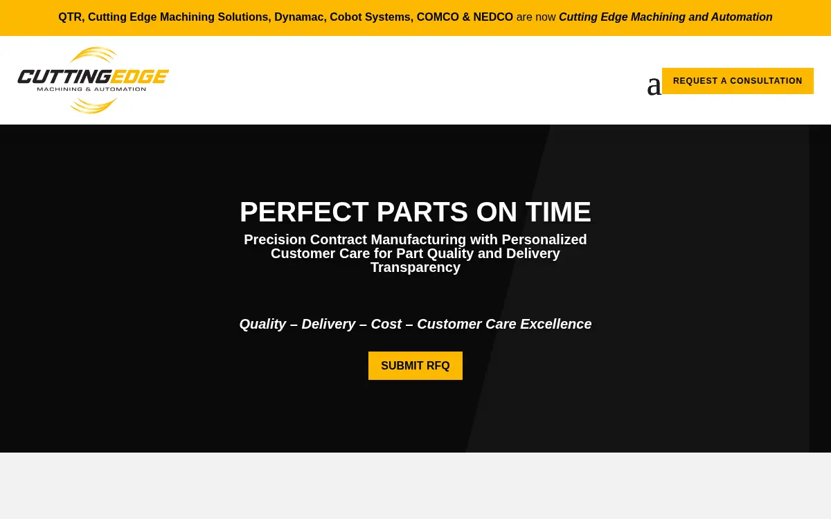 Homepage of Cutting Edge Machining and Automation - Dynamac, LLC