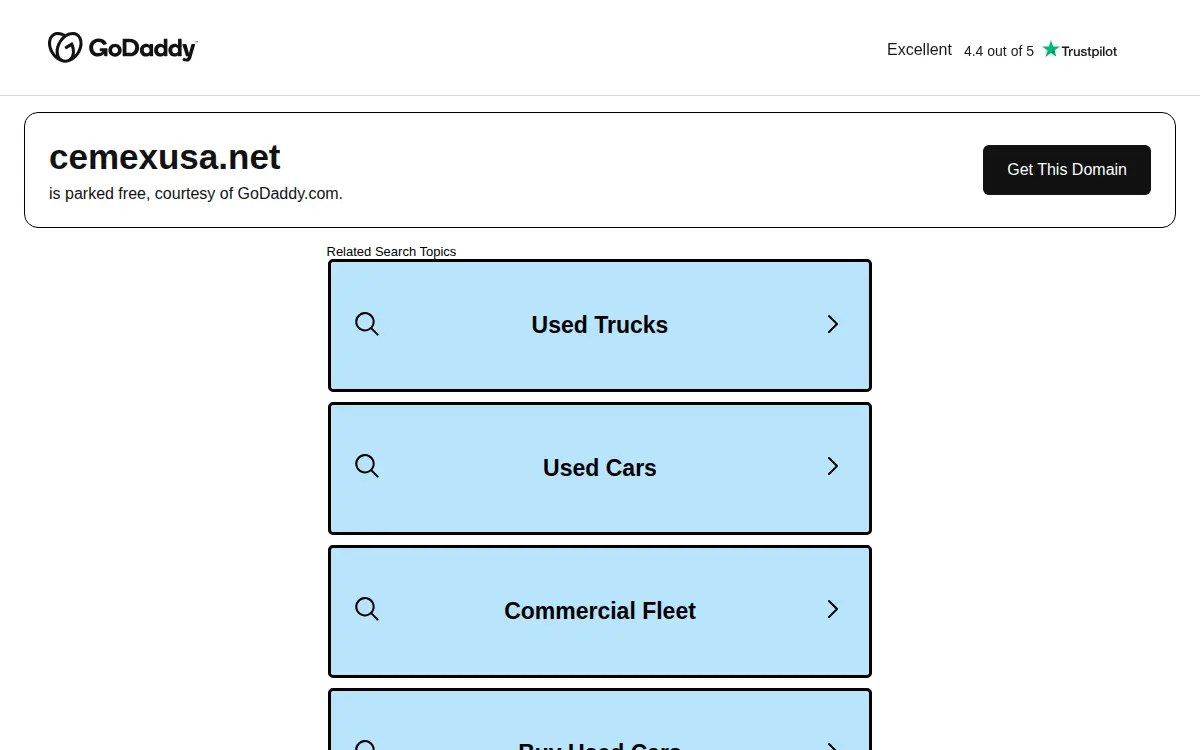 Homepage of Cemex Construction Materials Pacific, LLC