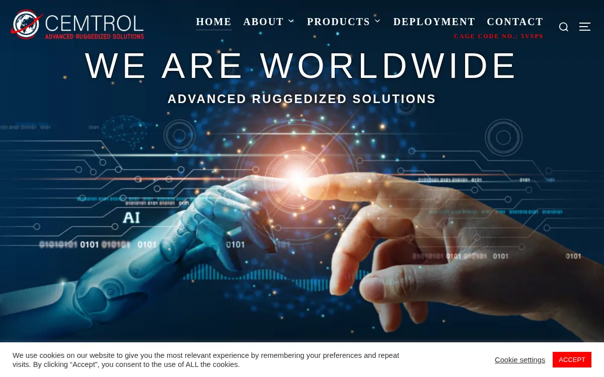 Homepage of Cemtrol INC.