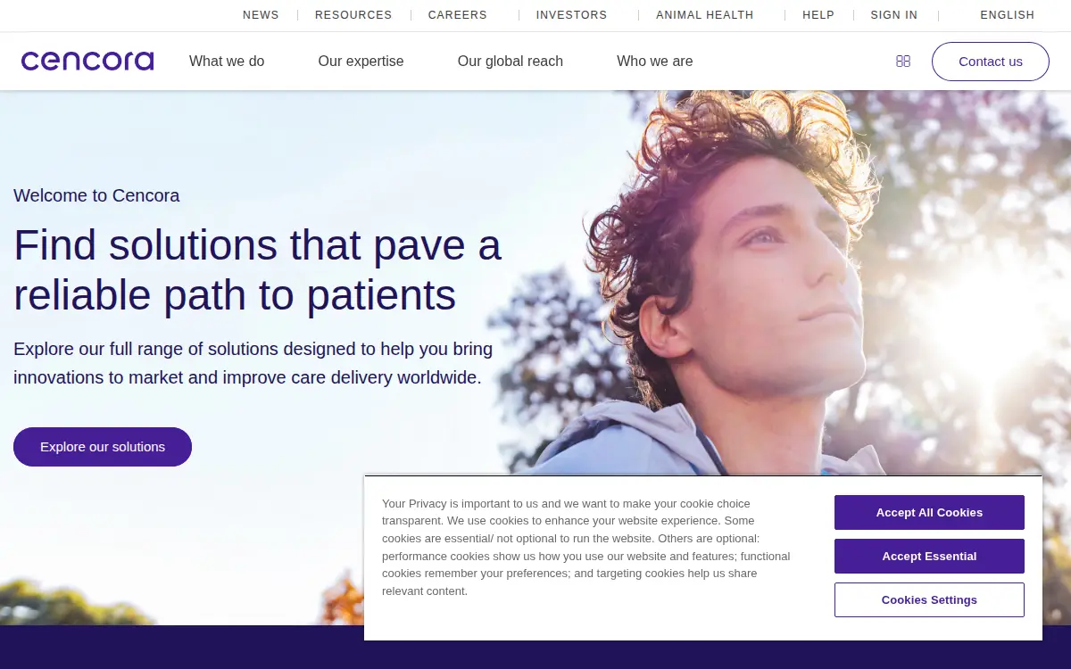 Homepage of Amerisourcebergen Drug CORP