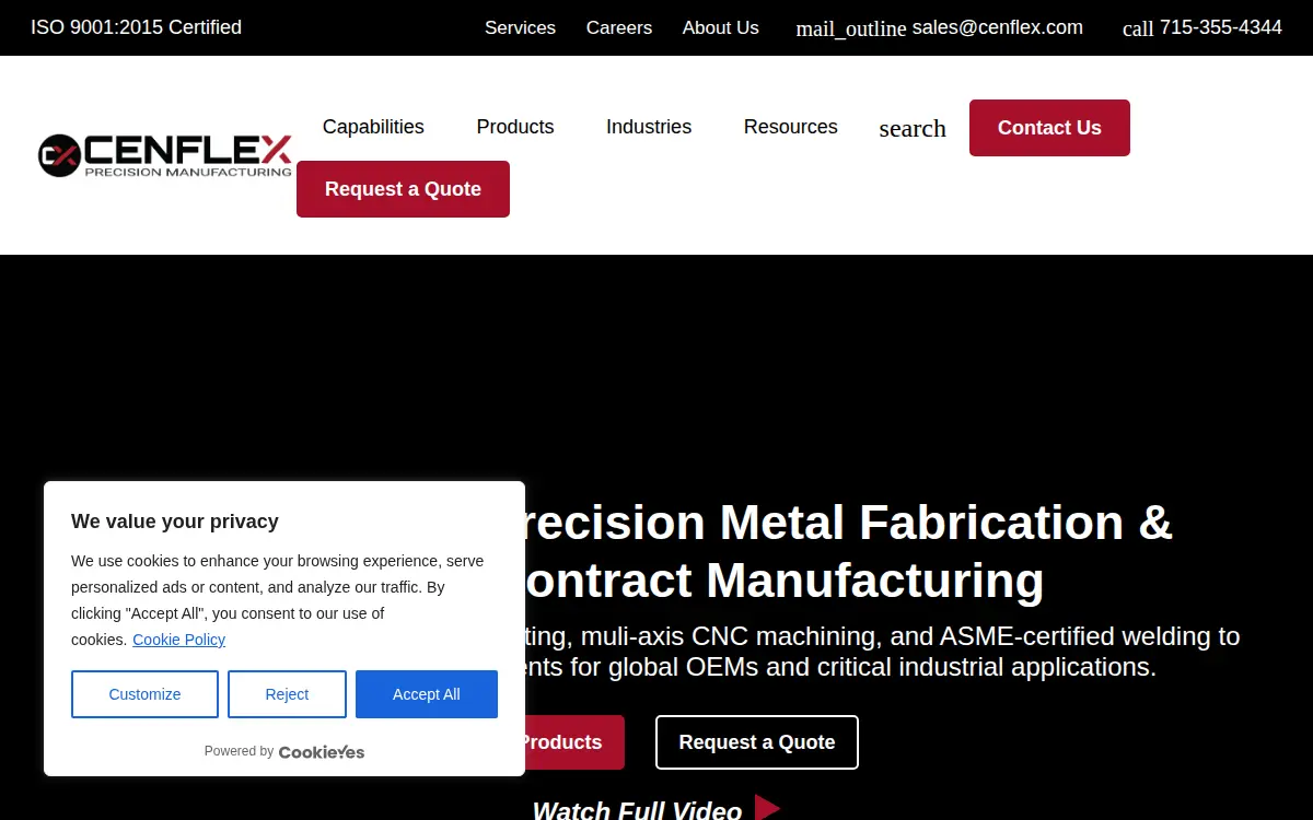 Homepage of Central Wisc. Flex, INC.