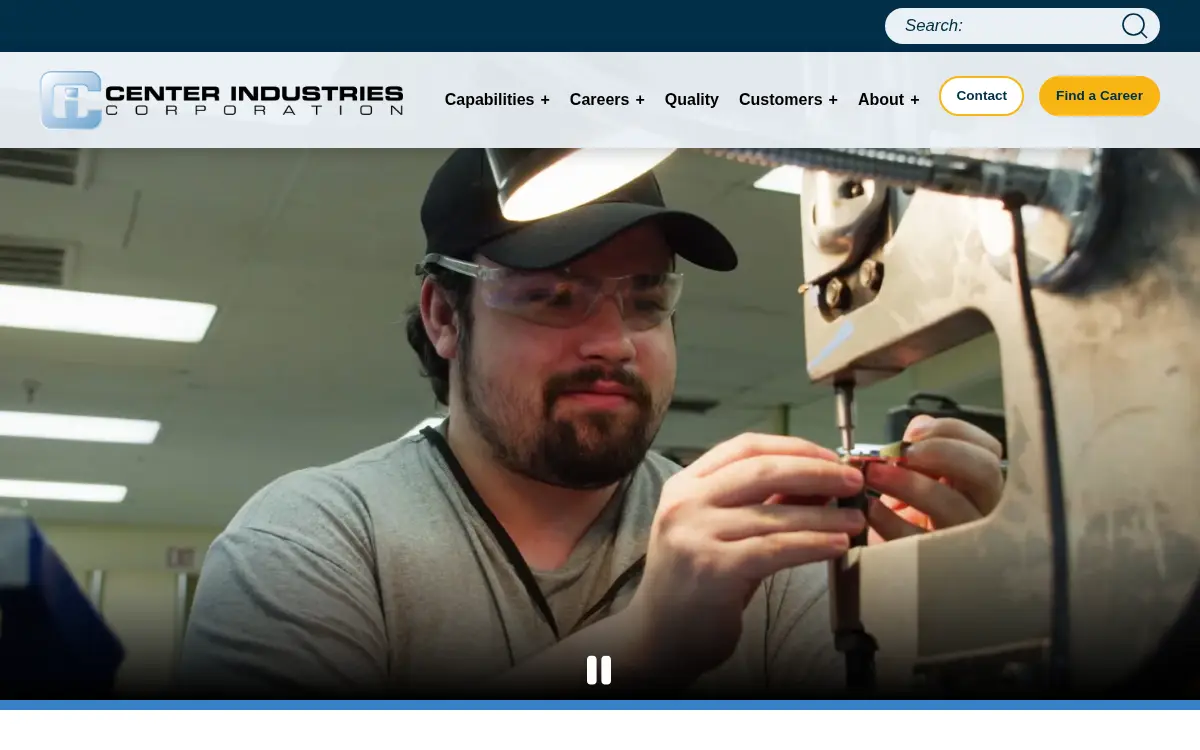 Homepage of Center Industries CORP