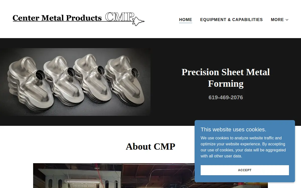 Homepage of Center Metal Products