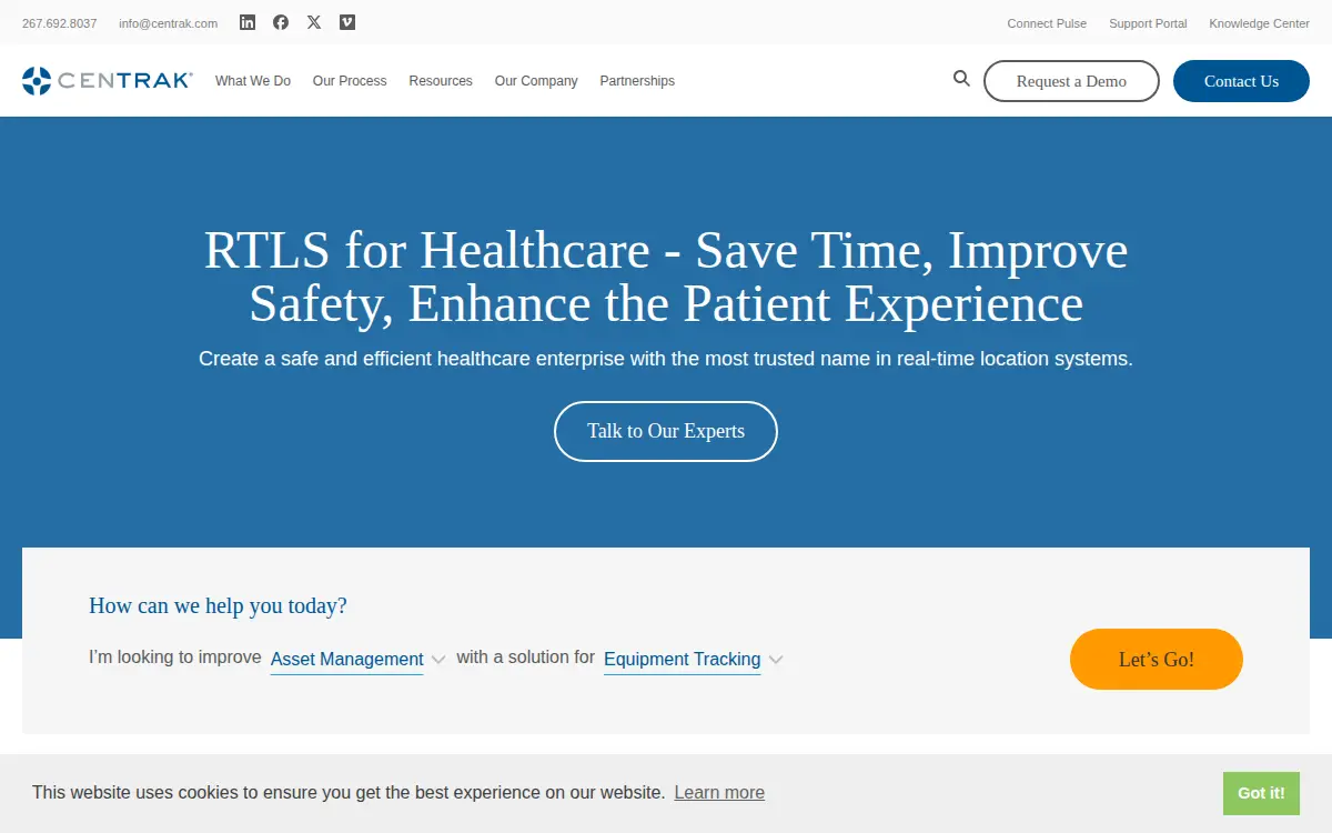 Homepage of Centrak INC