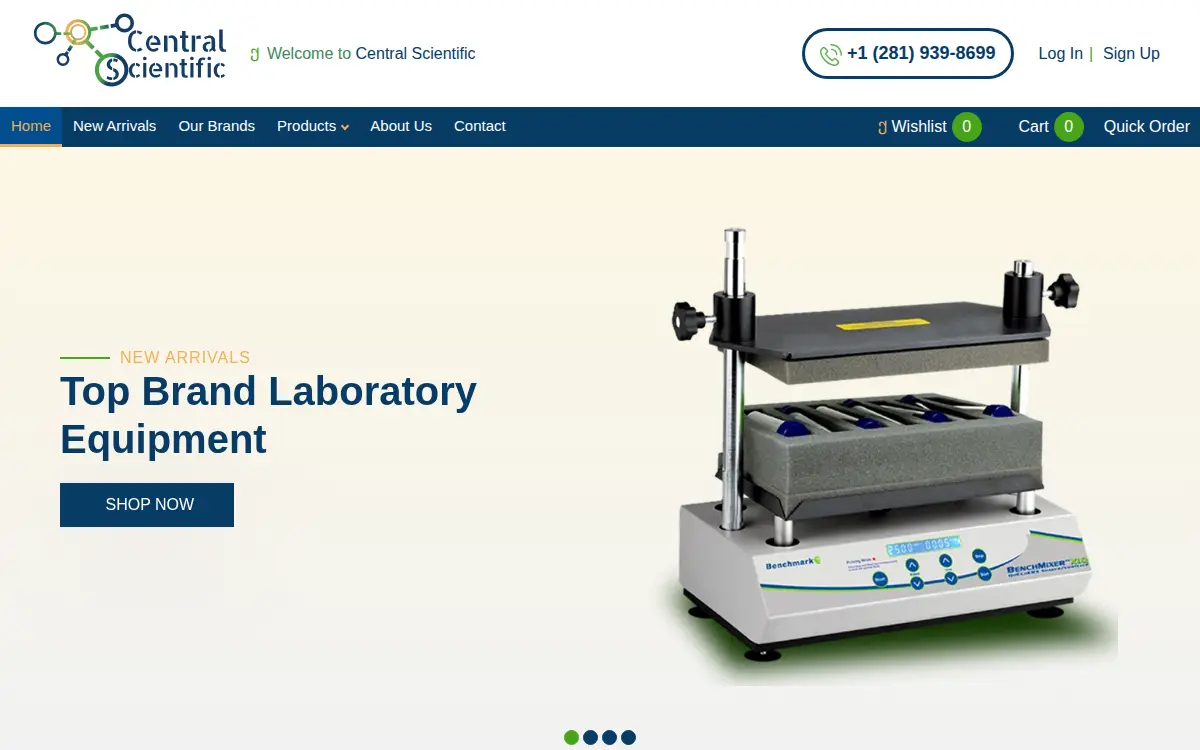 Homepage of Central Scientific INC