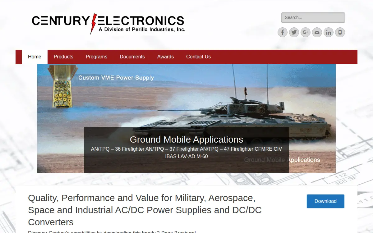 Homepage of Perillo Industries INC.
