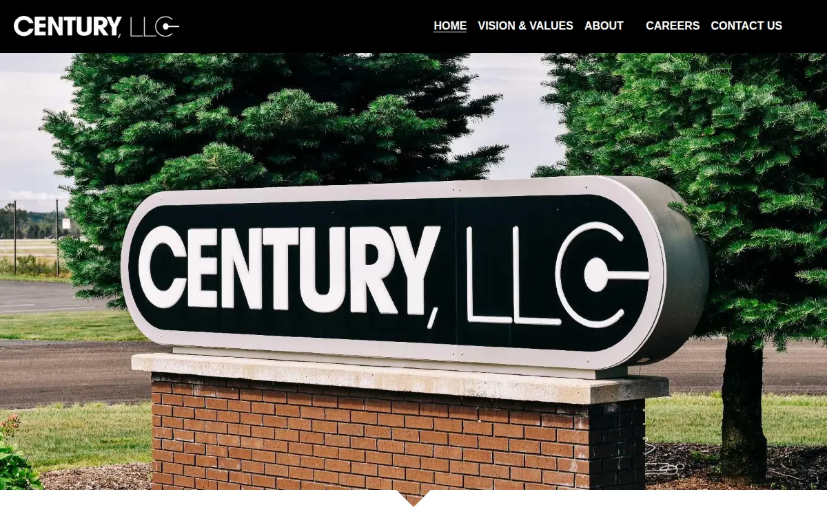 Homepage of Century, LLC