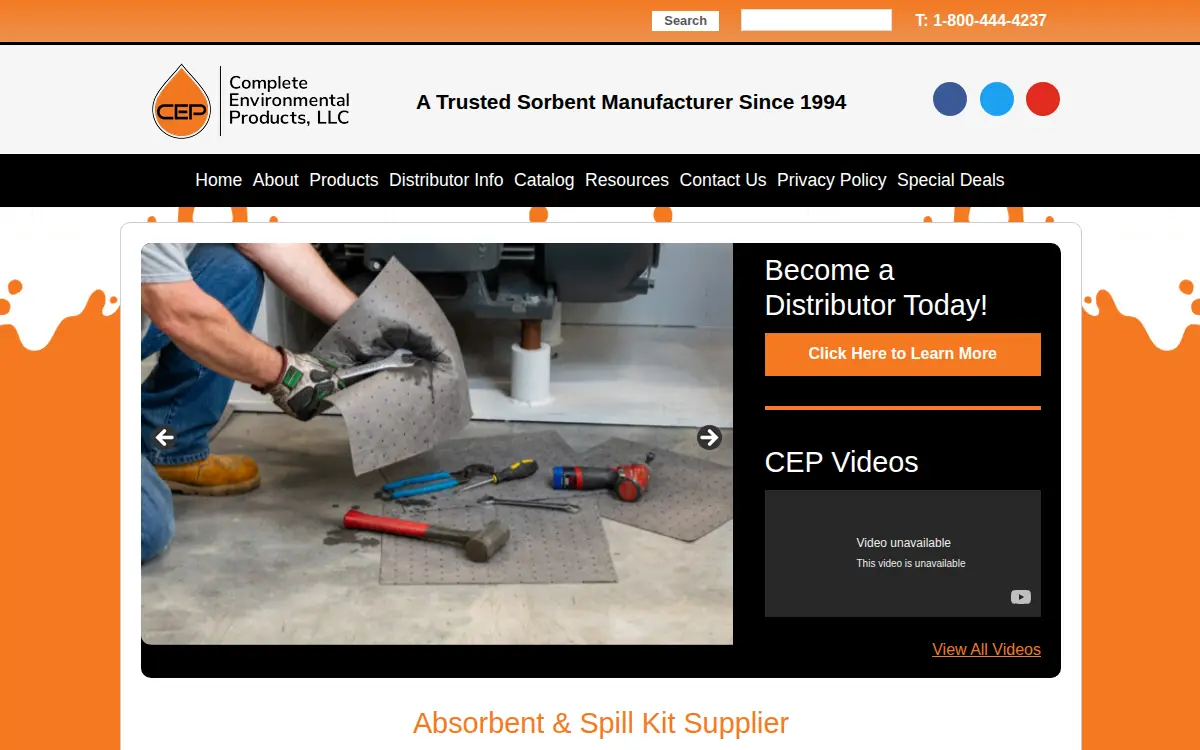 Homepage of Complete Environmental Products INC