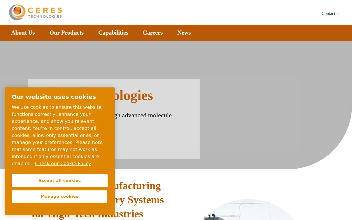 Homepage of Edwards Semiconductor Solutions LLC
