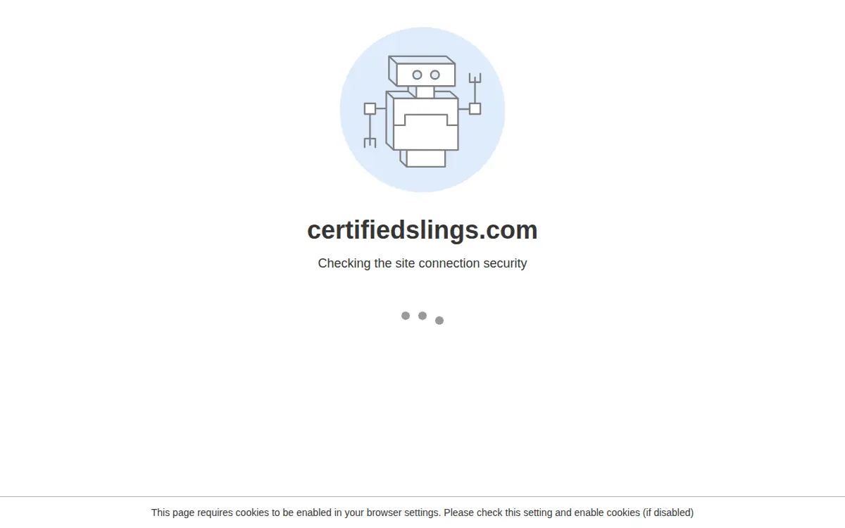 Homepage of Certified Slings, LLC
