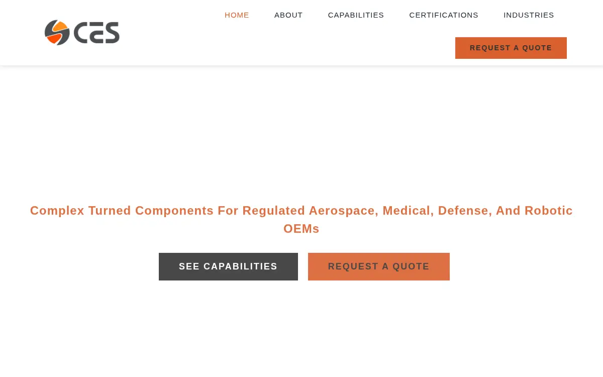 Homepage of Ces Machine Products INC