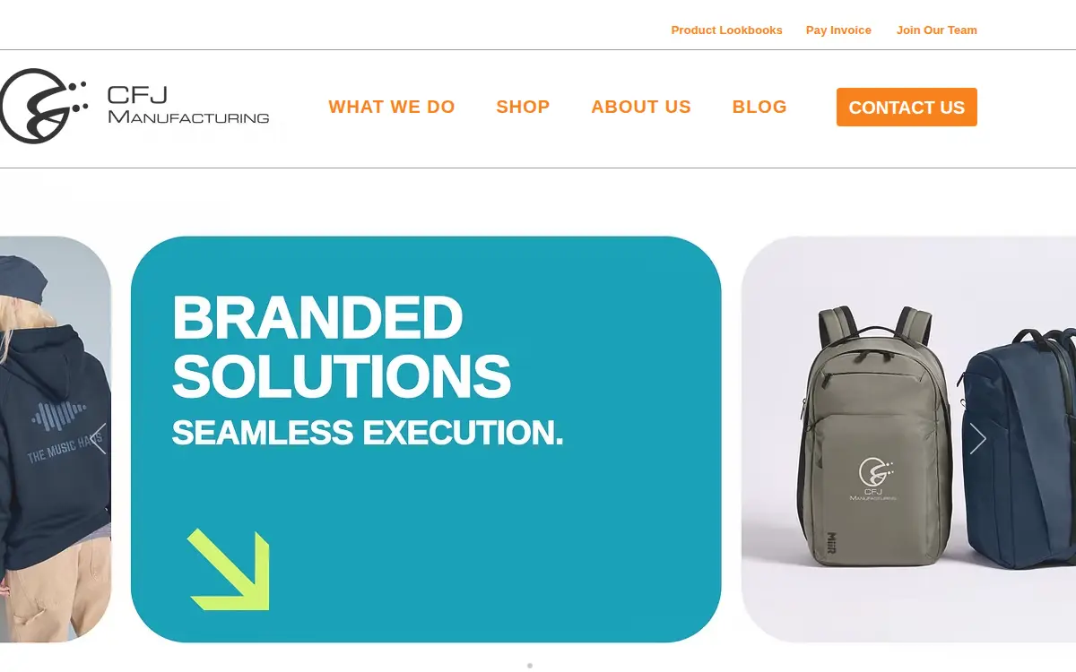 Homepage of Cfj Manufacturing, LP