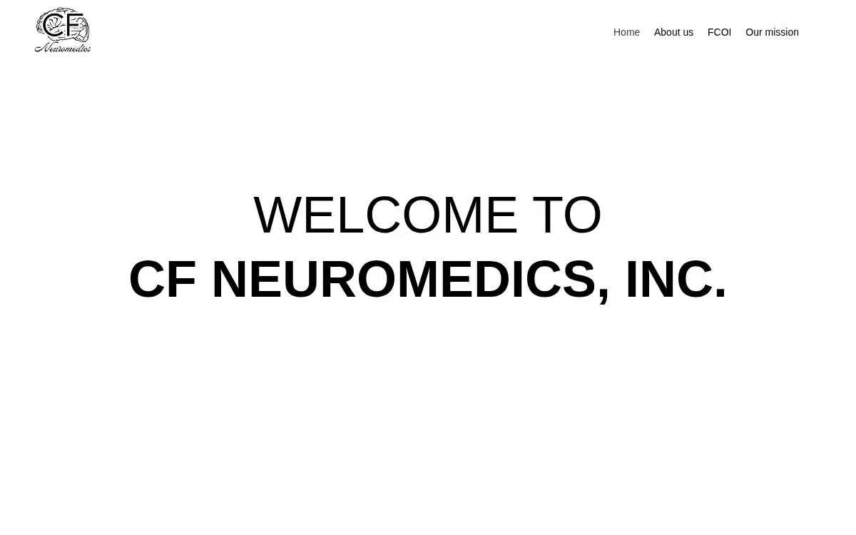 Homepage of Cf Neuromedics, INC.