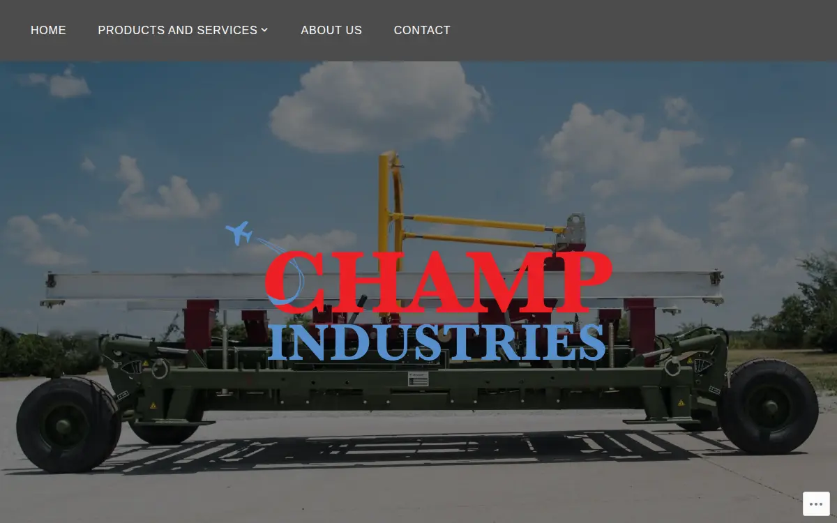 Homepage of Champ Industries, INC.