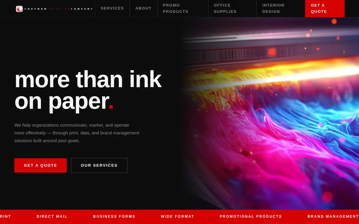 Homepage of Champion Industries INC