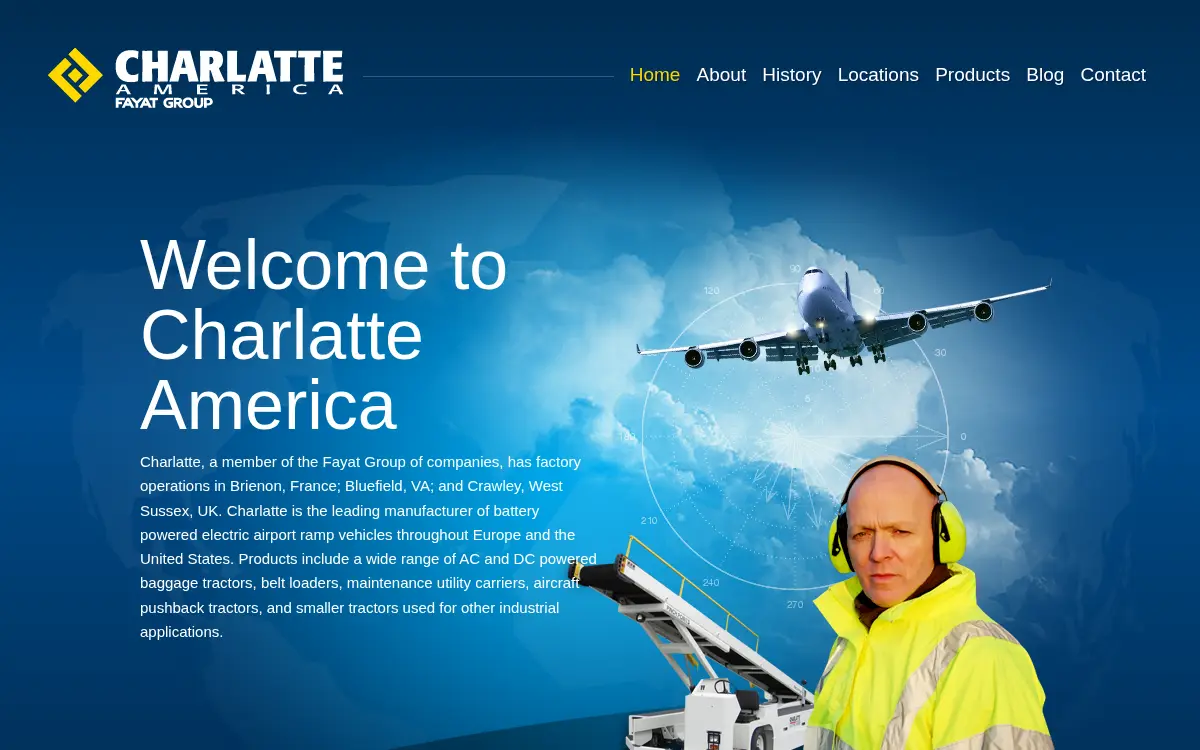 Homepage of Charlatte of America, INC.
