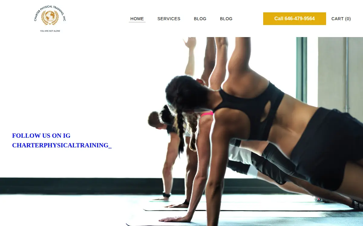 Homepage of Charter Physical Training, INC.
