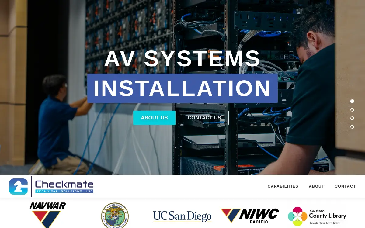 Homepage of Checkmate Technical Solutions INC