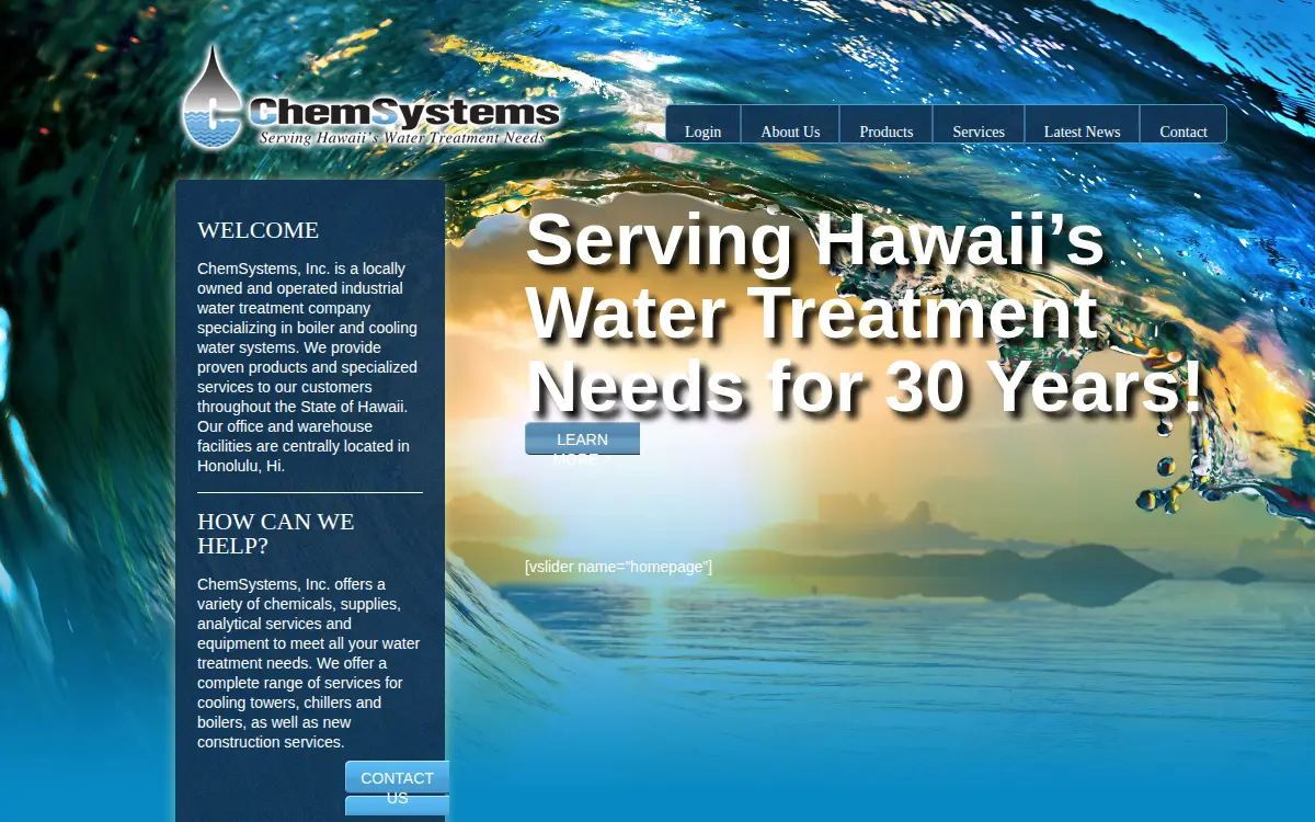 Homepage of Chemsystems INC