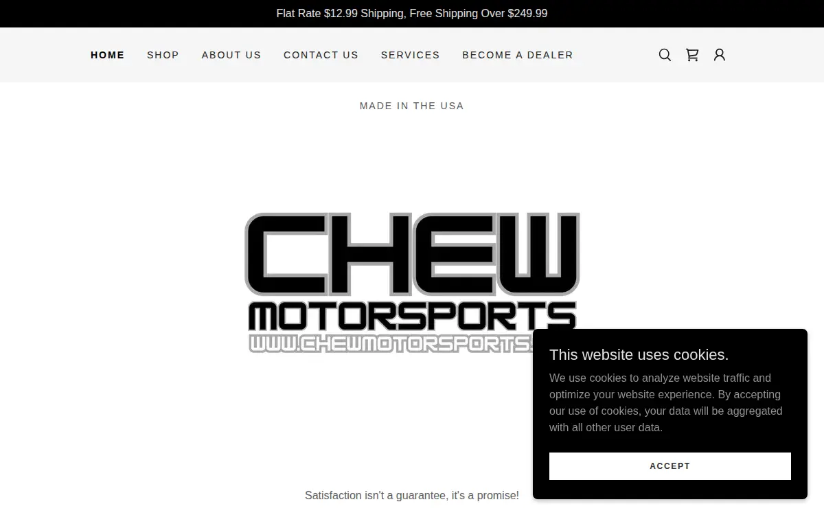 Homepage of Chew Motorsports & Machine LLC
