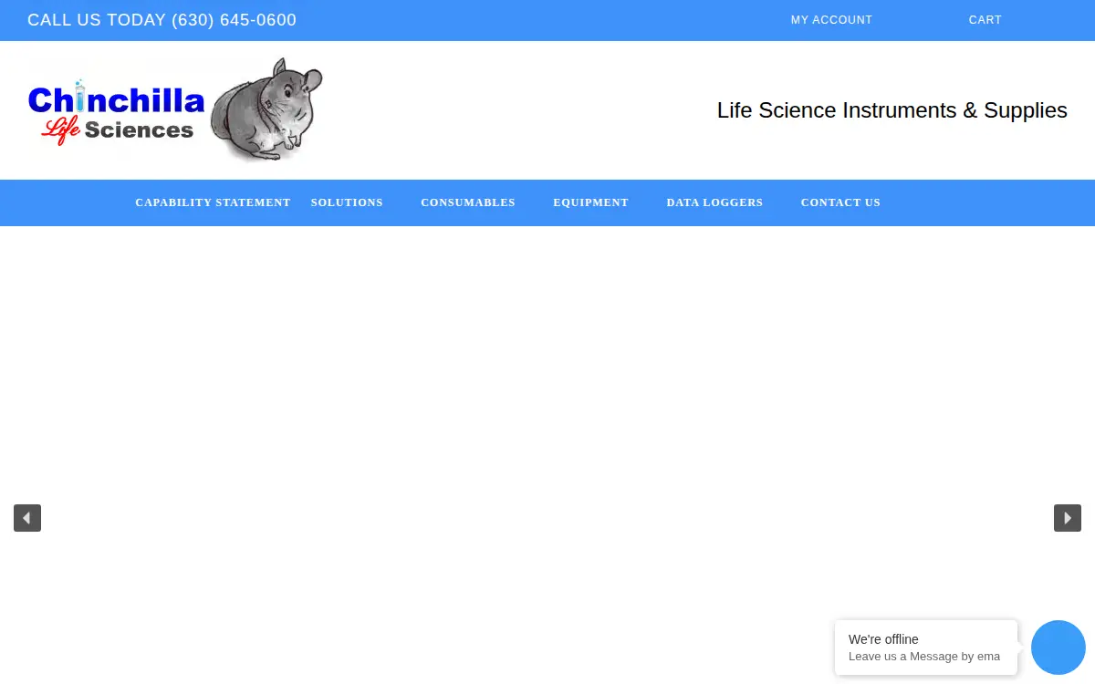 Homepage of Chinchilla Scientific and Life Sciences Incorporated