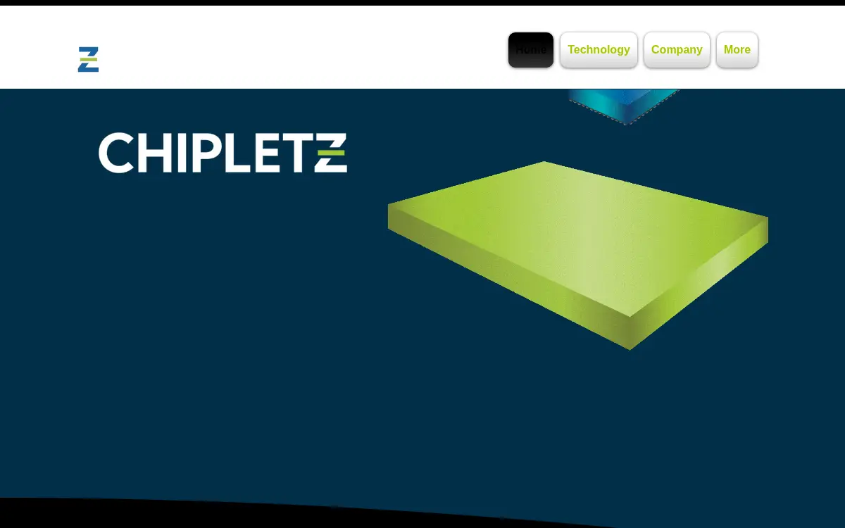 Homepage of Chipletz, INC.