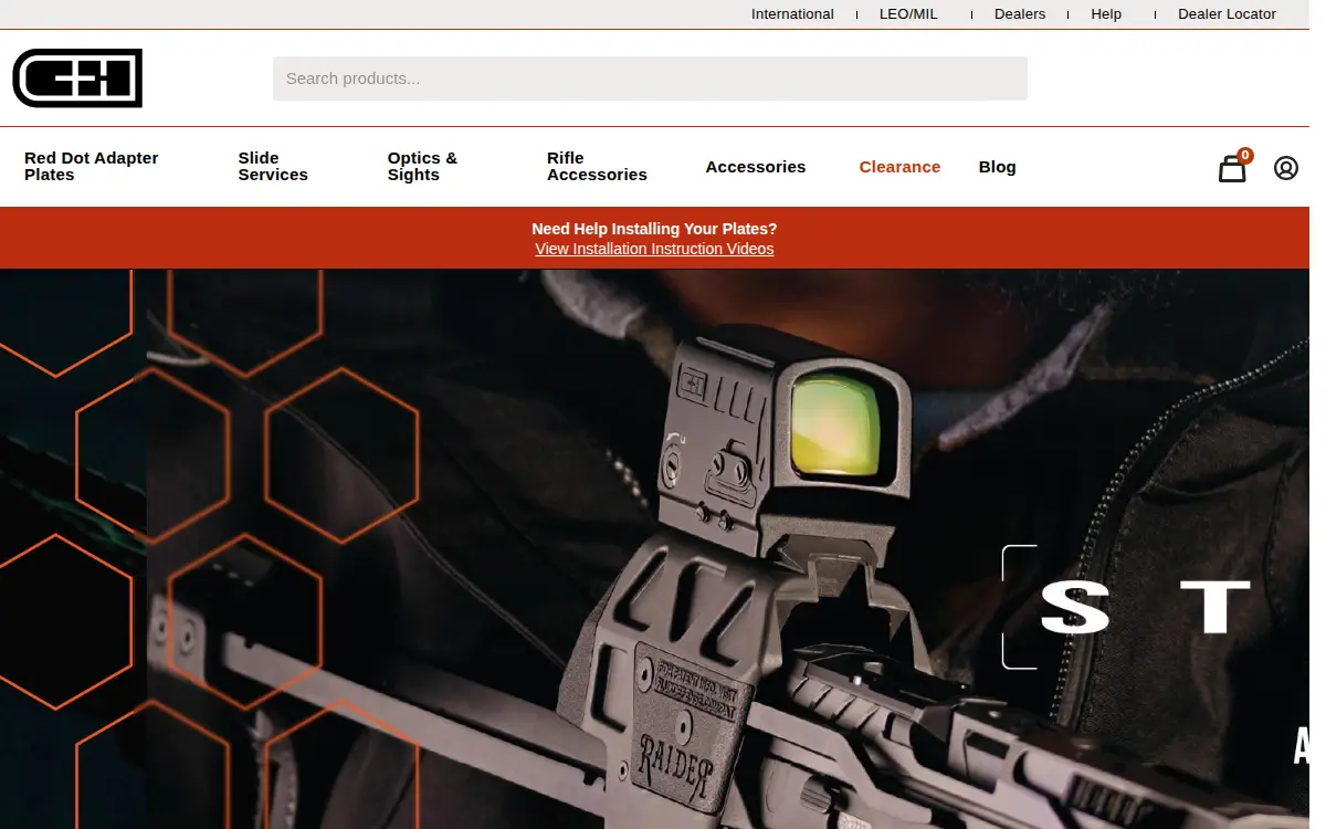 Homepage of C & H Precision LLC