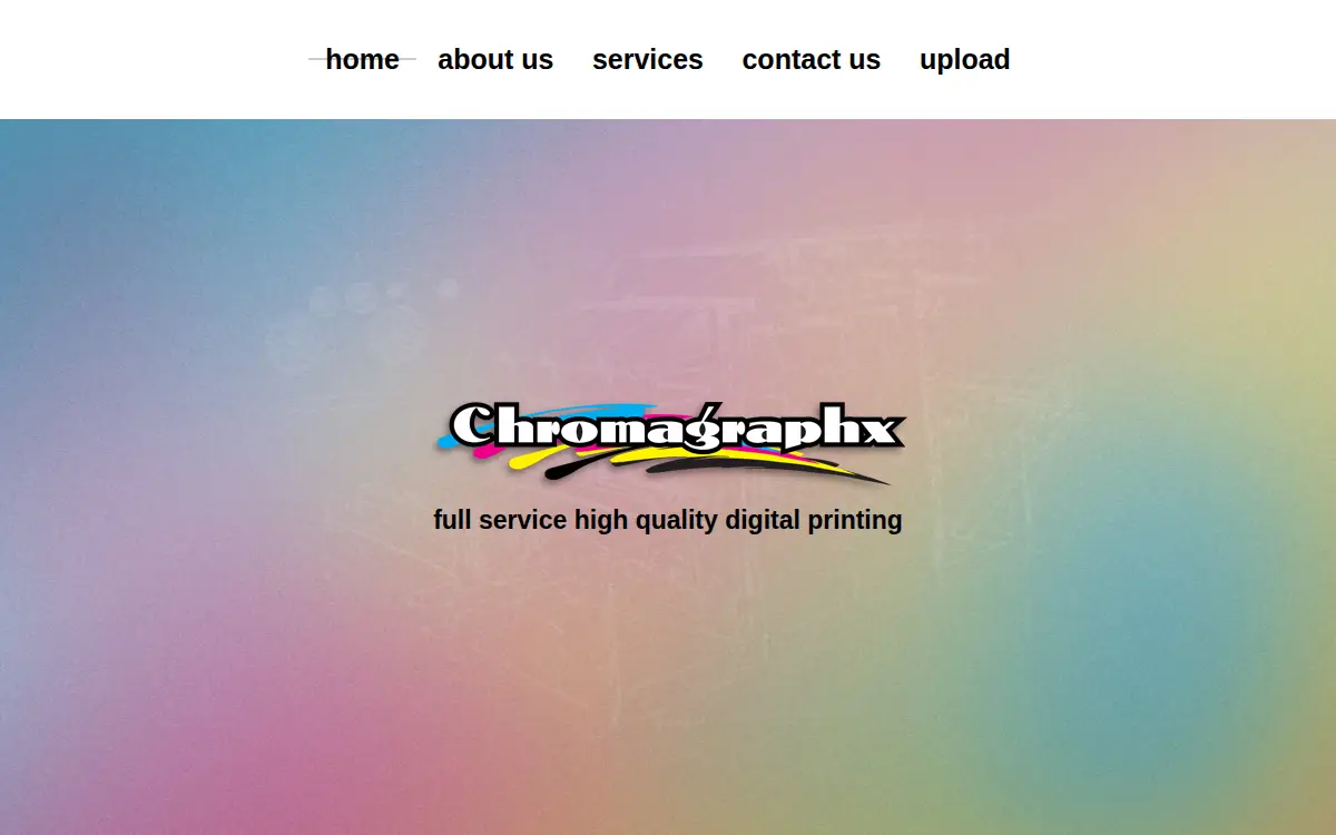 Homepage of Chromagraphx LLC