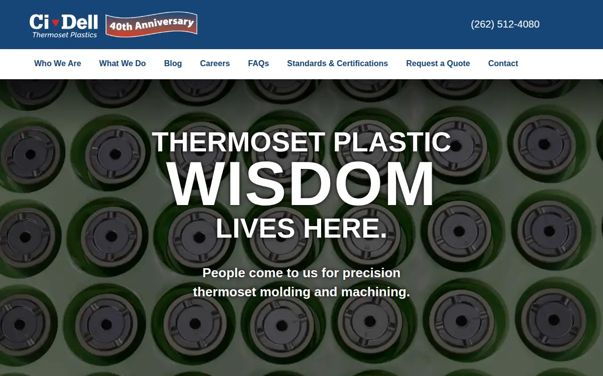 Homepage of Ci-dell Plastics INC.
