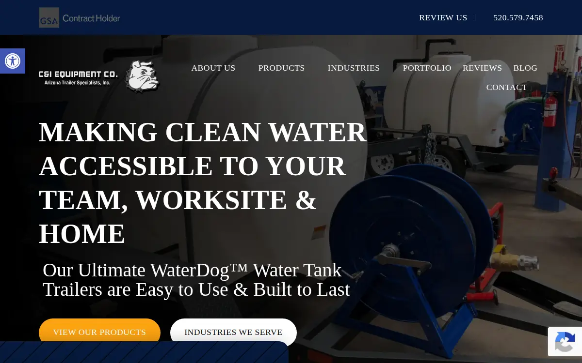 Homepage of Arizona Trailer Specialists INC