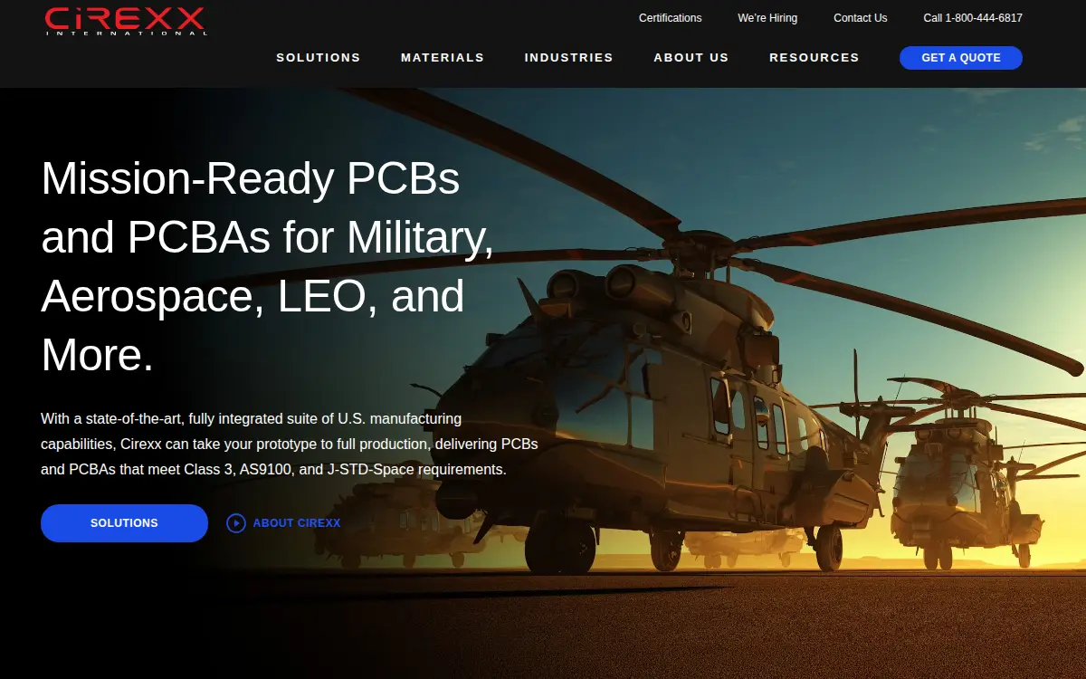 Homepage of Cirexx International, INC.