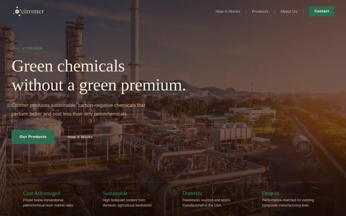Homepage of Citrimer, INC.