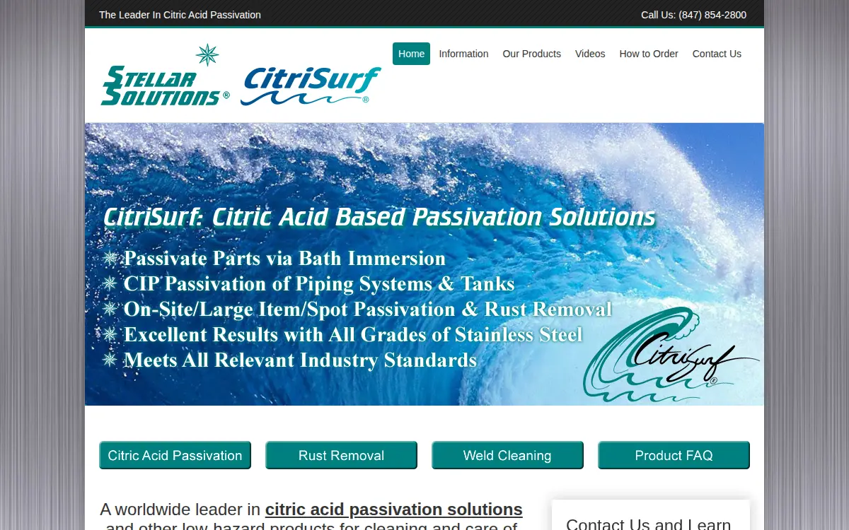 Homepage of Stellar Solutions INC