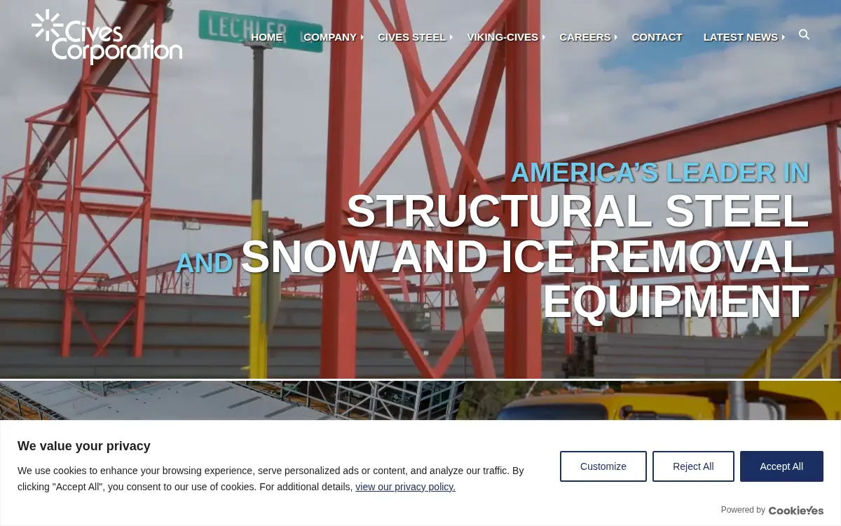 Homepage of Cives Corporation