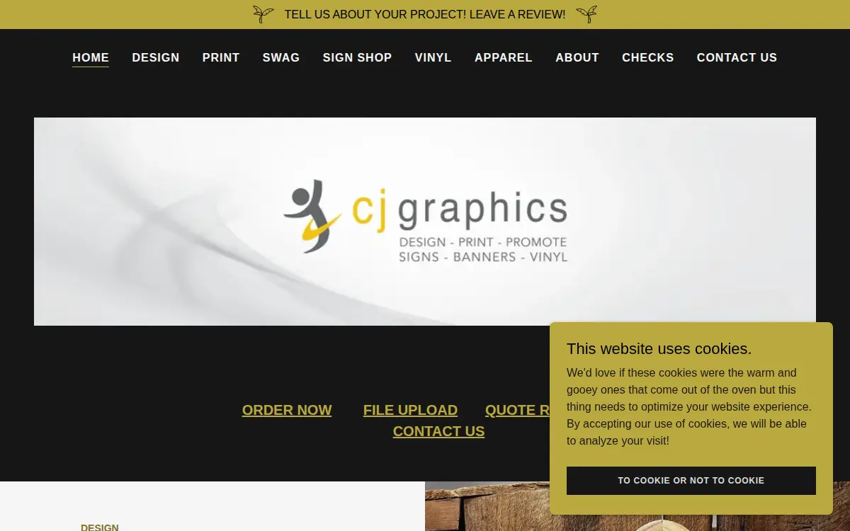 Homepage of C J Graphics, INC