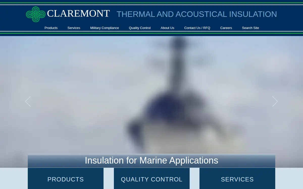 Homepage of The Claremont Sales CORP