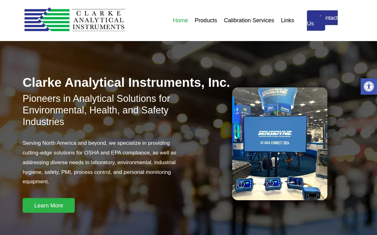 Homepage of Clarke Analytical Instruments, INC.