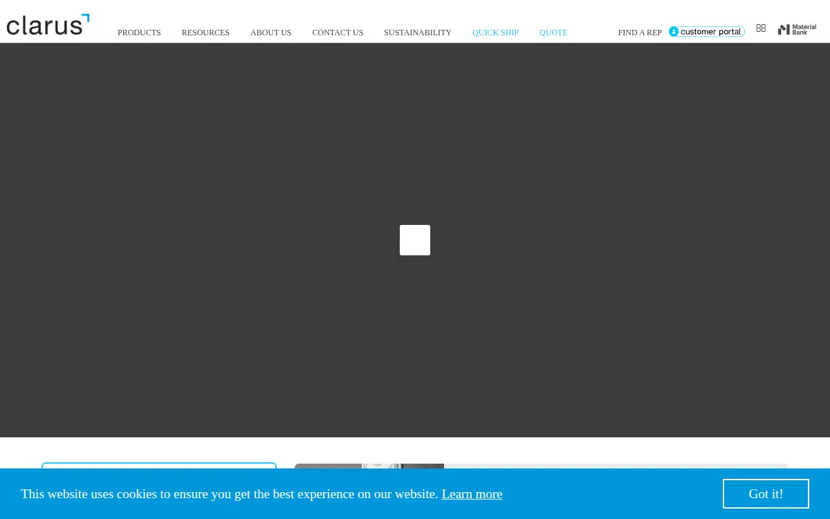 Homepage of Clarus Glassboards LLC