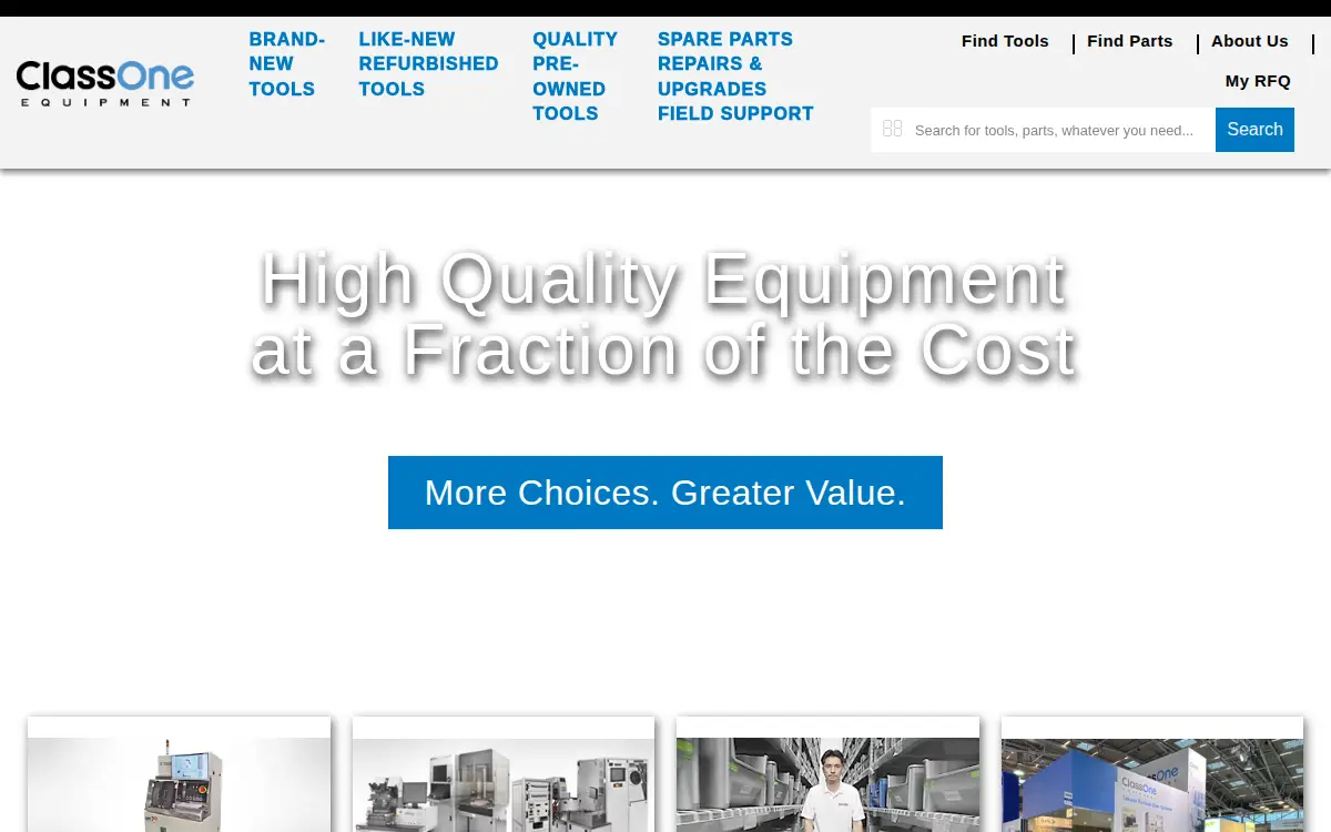 Homepage of Classone Equipment INC
