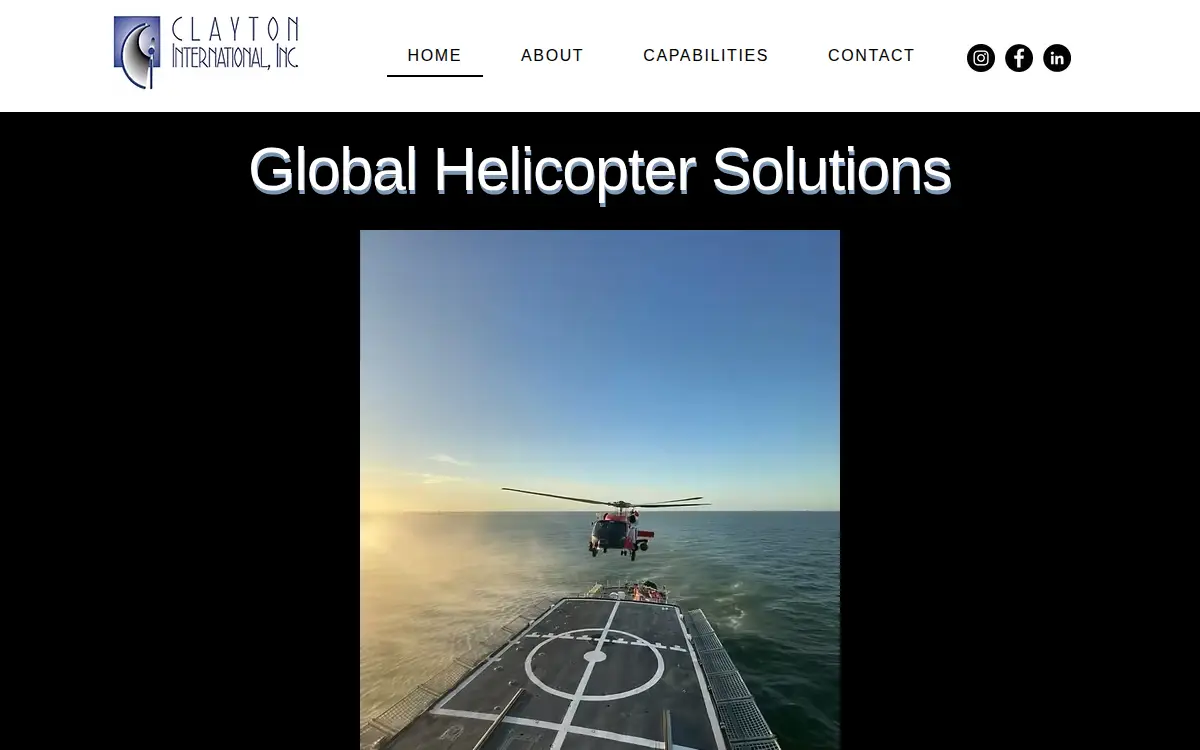 Homepage of Clayton International, INC.