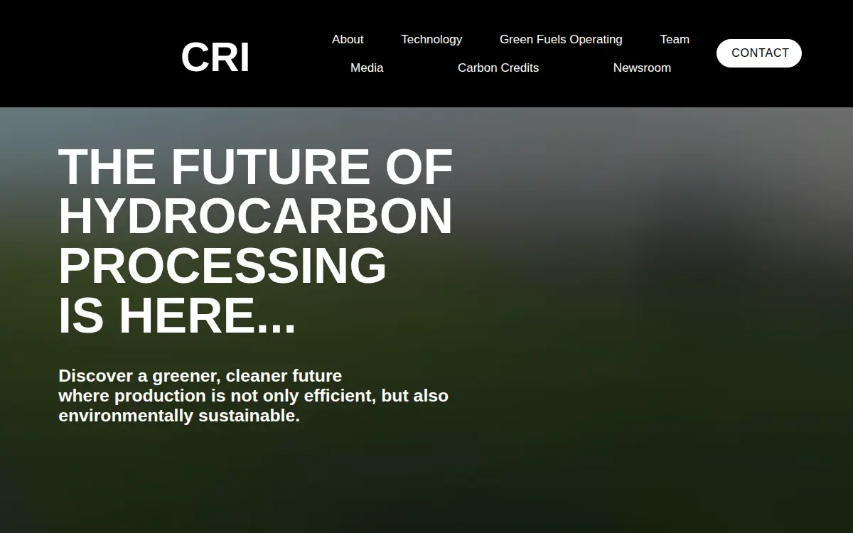 Homepage of Clean Refineries INC