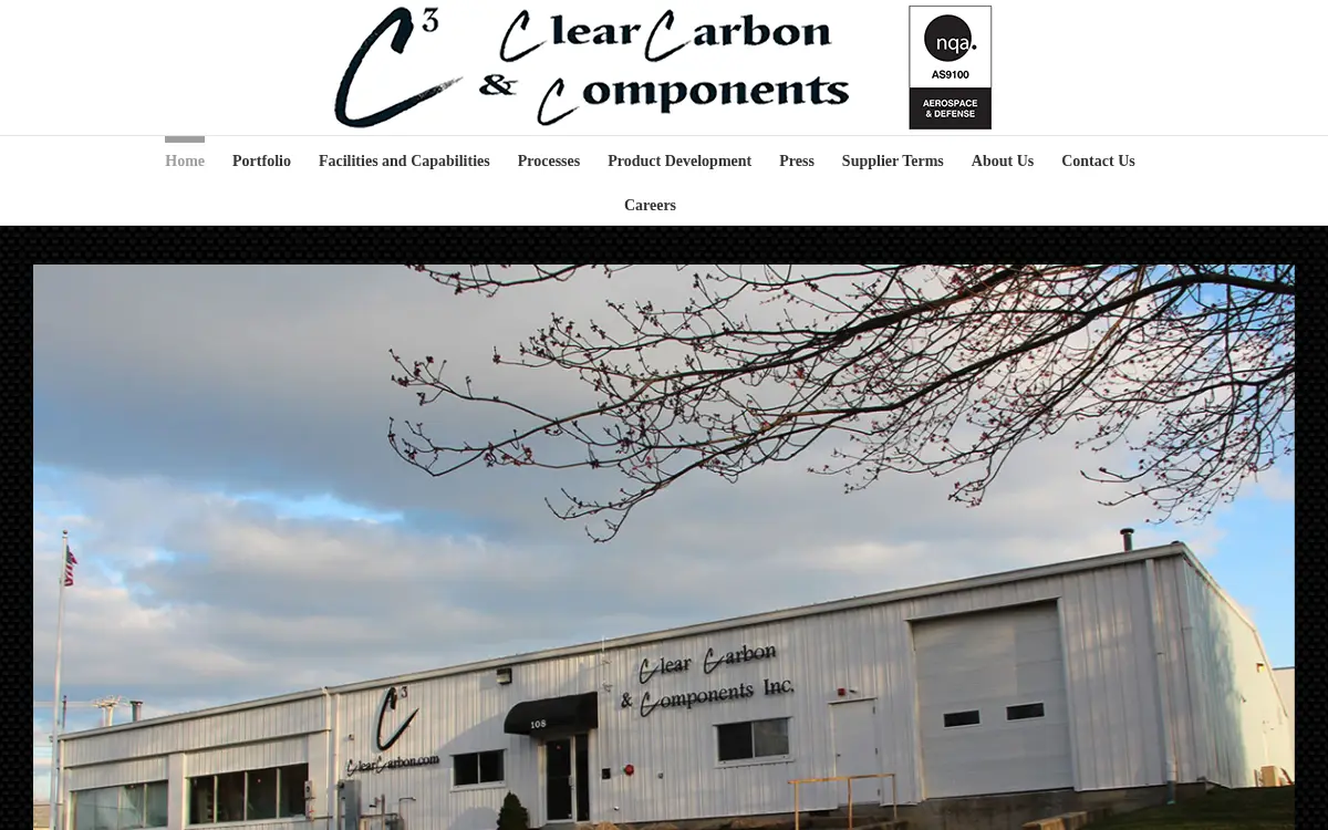 Homepage of Clear Carbon & Components, INC.