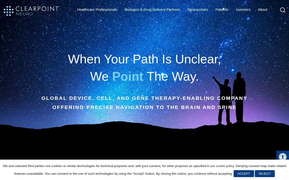 Homepage of Clearpoint Neuro, INC.