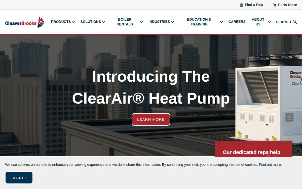 Homepage of The Cleaver-brooks Company, INC.